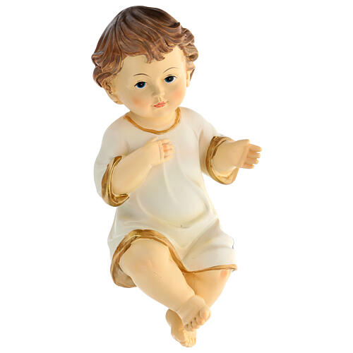 Santon Enfant Jésus tunique 21 cm résine 4