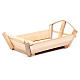 Nativity accessory, cradle in wood for Baby Jesus 10x22x13cm s1