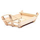 Nativity accessory, cradle in wood for Baby Jesus 10x22x13cm s3