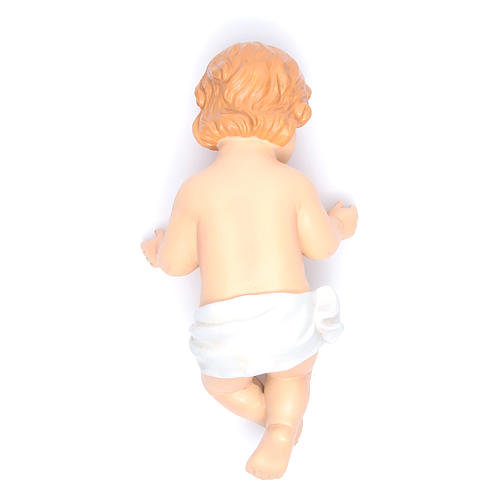 Baby Jesus figurine in polyester resin 31cm 3