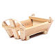 Nativity accessory, cradle in wood for Baby Jesus 8x14x9cm s2