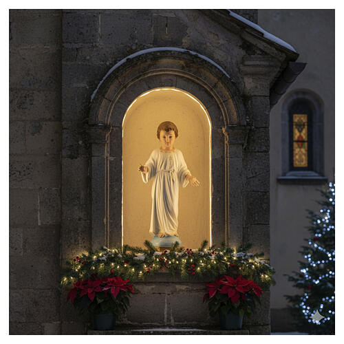 Menino Jesus Santa Infância 75 cm Landi olhos cristal DE EXTERIOR 2