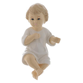 Baby Jesus in shiny ceramic 17 cm