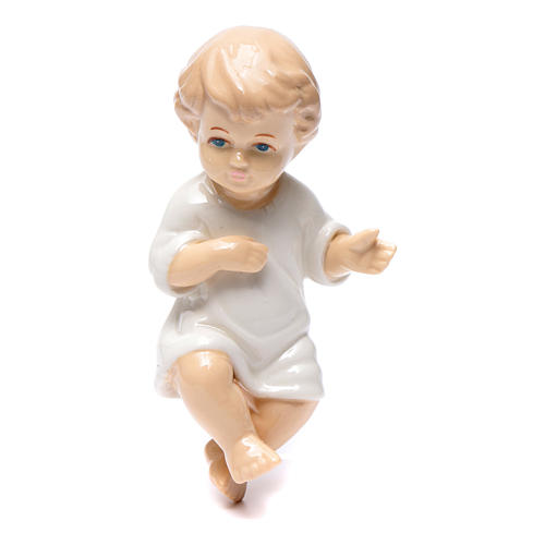 Baby Jesus in shiny ceramic  10 cm 1