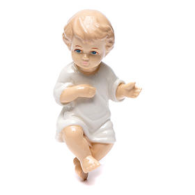 Baby Jesus in shiny ceramic  10 cm