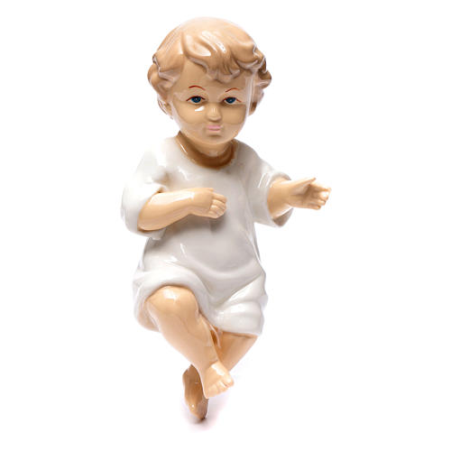 Niño Jesús cerámica lustrosa 23 cm 1