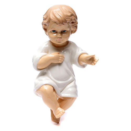 Baby Jesus in shiny ceramic 25 cm 1