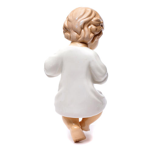 Baby Jesus figurine, in shiny ceramic 25 cm 2