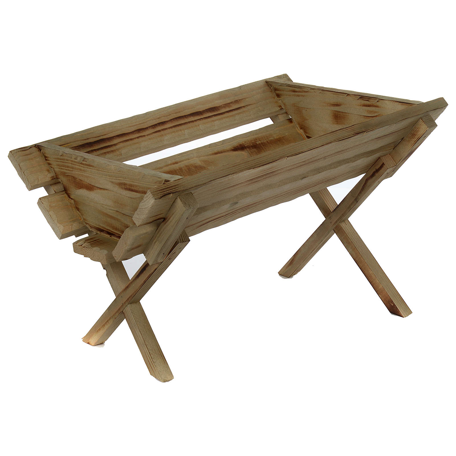 Baby Jesus's wooden cradle for 150 cm nativity scene online sales on