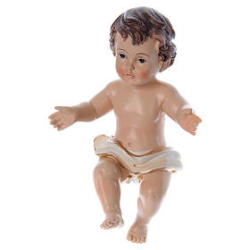Baby Jesus with drape with golden hems real height 10 cm