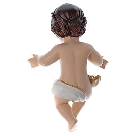 Figuras do Menino Jesus: Menino Jesus com pano dordas douradas h real 10 cm Figuras do Menino Jesus: Menino Jesus com pano dordas douradas h real 10 cm