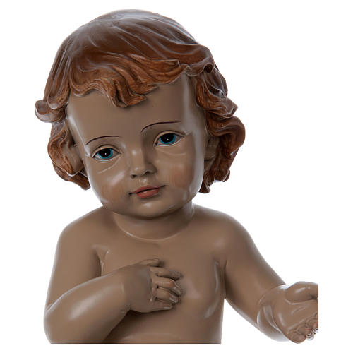 Niño Jesús de resina con paño h real 33 cm 2