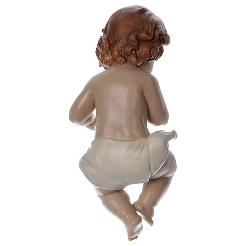 Niño Jesús de resina con paño h real 33 cm 3