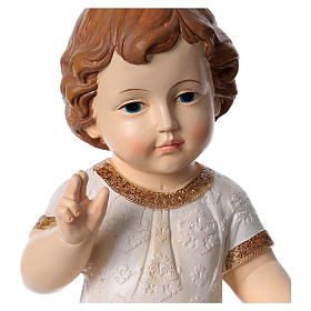 Statue Gesù Bambino: Bambinello benedicente con veste ornata h 30 cm Statue Gesù Bambino: Bambinello benedicente con veste ornata h 30 cm