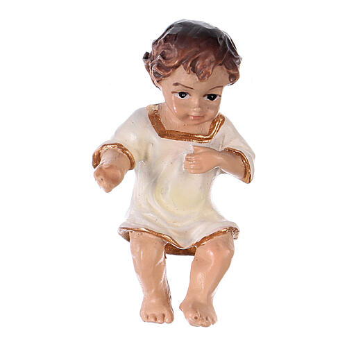 Baby Jesus with a White Dress in resin real h 4.5 cm 1
