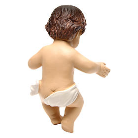 Gesù bambino statuina h reale 16 cm resina