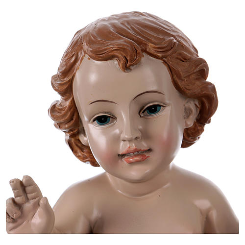 Child Jesus statue, in resin real h 21 cm 2
