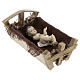 Baby Jesus with cradle 24.5 cm (real height) s4