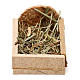 Cradle made of wood and straw for Nativity Scene 5 cm s1
