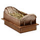 Manger in wood and straw, 20 cm nativity s3