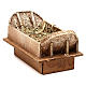 Manger in wood and straw, for 16-18 cm nativity set s3