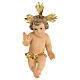 Statue Jesuskind aus Holzzellstoff mit Gold, 20 cm s1