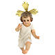 Statue Jesuskind aus Holzzellstoff mit goldenen Details, 35 cm s1