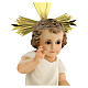 Niño Jesús estatua pulpa madera vestido crema 35 cm dec. elegante s5