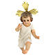 Dzieciątko Jezus szata kremowa figura ze ścieru drzewnego 35 cm dek. elegancka s1