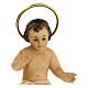 Statue Jesuskind aus Holzzellstoff mit goldenen Details, 10 cm s2