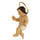 STOCK Baby Jesus with halo in wood paste real h 10 cm s4