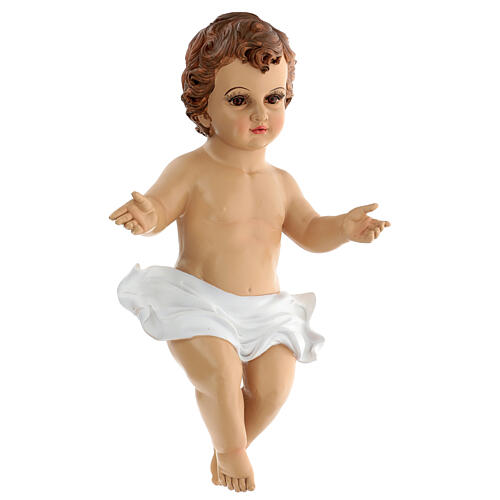 Baby Jesus figurine glass eyes resin 45 cm for 150 cm nativity 2