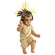 Baby Jesus statue nativity 150 cm wood paste crystal eyes s5