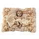 Infant Jesus, Shabby Chic figurine of resin and fabric, 10 cm s1