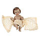 Baby Jesus figurine 10 cm resin cloth shabby chic s2