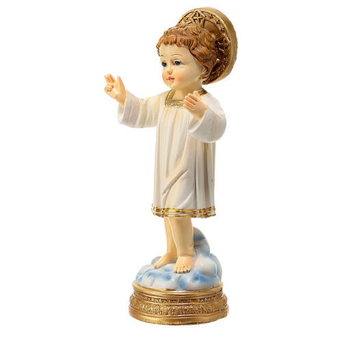 Child Jesus figurine on cloud 12 cm colored resin 2