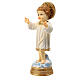 Child Jesus figurine on cloud 12 cm colored resin s2