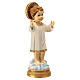 Child Jesus figurine on cloud 12 cm colored resin s3