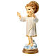 Child Jesus statue on cloud 20 cm colored resin s3