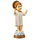 Child Jesus statue on cloud 20 cm colored resin s4
