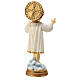 Child Jesus statue on cloud 20 cm colored resin s5