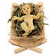 Baby Jesus in manger figurine for 30 cm nativity s1
