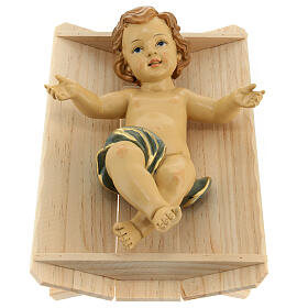 Infant Jesus in the crib for resin Nativity Scene with 60 cm characters