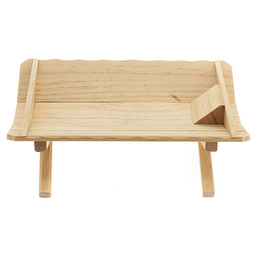 Gesù Bambino culla resina presepe 30 cm 6