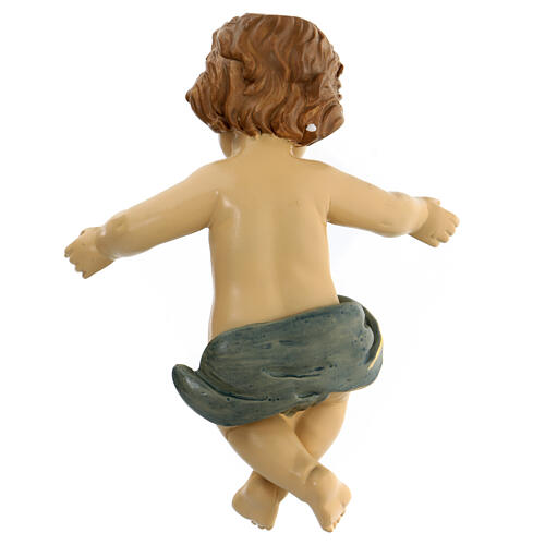 Gesù Bambino culla resina presepe 30 cm 7