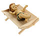 Gesù Bambino culla resina presepe 30 cm s5