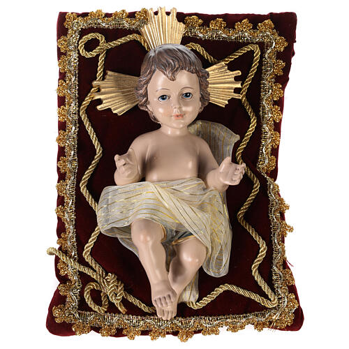 Baby Jesus figurine resin cushion 20x10x10 cm 1