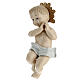 Baby Jesus statue in colored porcelain h 20 cm s3