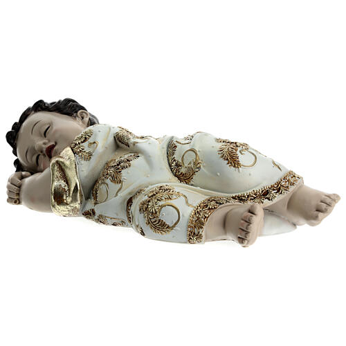 Resin statue of Baby Jesus lying down, 30 cm 3