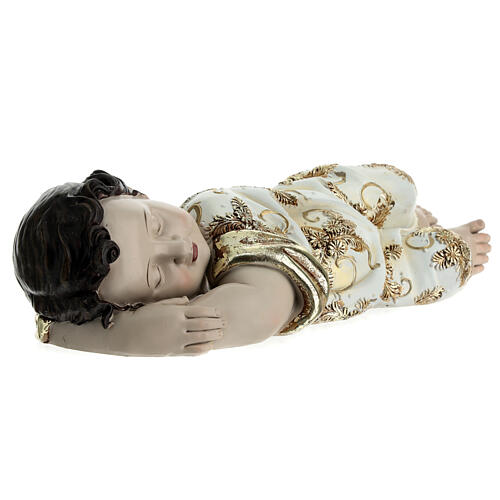 Resin statue of Baby Jesus lying down, 30 cm 4